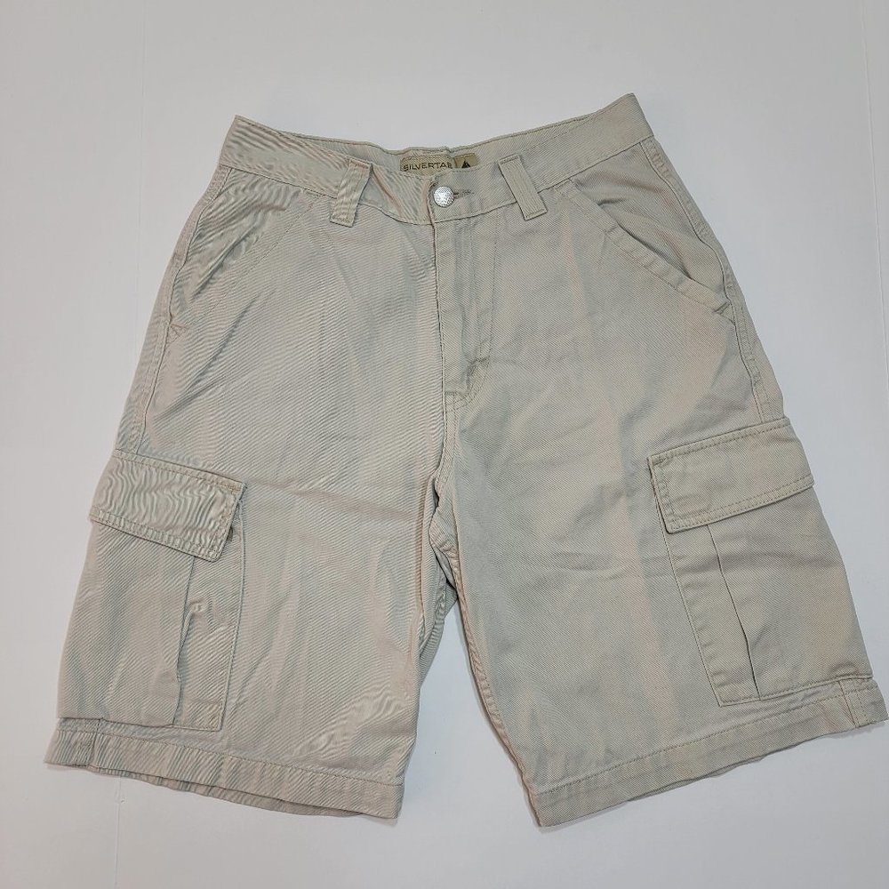 Silver Tab Khaki Shorts - Cargo - Beige - Vintage